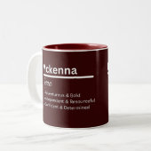 Mckenna Mug de Café Personnalisé (Devant gauche)