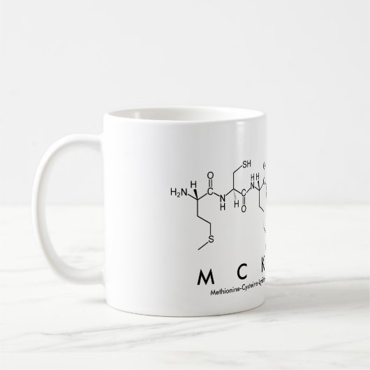 Mckenna peptide nom mug (Gauche)