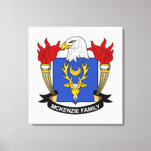 McKenzie Family Crest Canvas Afdruk