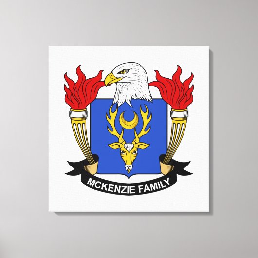 McKenzie Family Crest Canvas Afdruk (Voorkant)