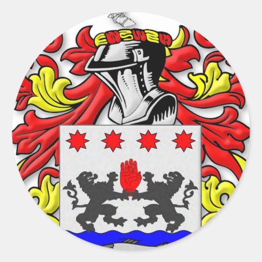 McKeon wapenstilstand Ronde Sticker (Voorkant)