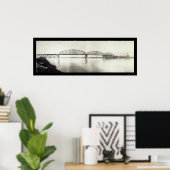 McKinley Bridge MO Foto 1910 Poster (Thuiskantoor)