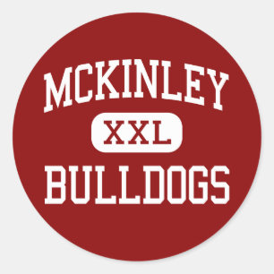 McKinley - Bulldogs - High School - Kanton Ohio Ronde Sticker