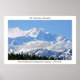 McKinley/Mtns bellen; John Muir Poster