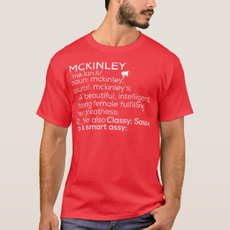 Mckinley Naam Mckinley Definitie Mckinley Vrouweli T-shirt