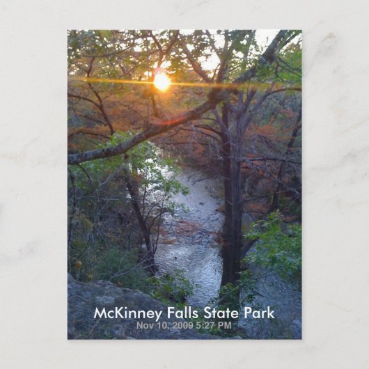 McKinney Falls State Park Briefkaart (Voorkant)