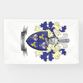 McKinney Family Crest Coat of Arms Spandoek (Horizontaal)
