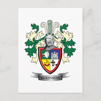 McKinnon Family Crest Coat of Arms Briefkaart