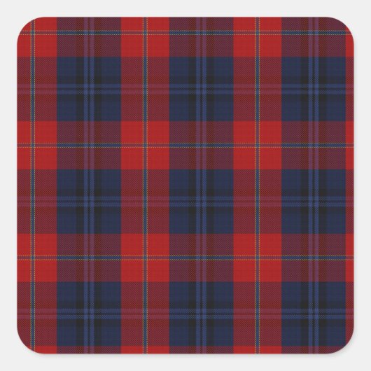 McKnight Clan Tartan Vierkante Sticker (Voorkant)