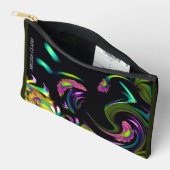 MCKS IT "Daisy" Petit sac d'accessoires en olive (Ouvrir)