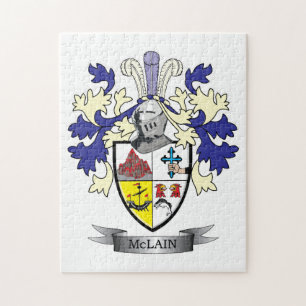 McLain Family Crest Coat of Arms Legpuzzel