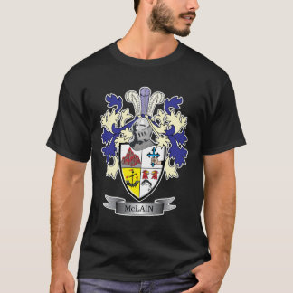McLain Family Crest Coat of Arms T-shirt