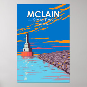 McLain State Park Michigan Poster