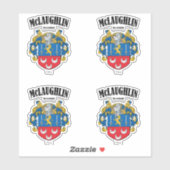 McLaughlin Crest Ierse vertaling & betekenis (x4) Sticker (Vel)