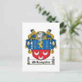 McLaughlin Family Crest Briefkaart (Staand voorkant)
