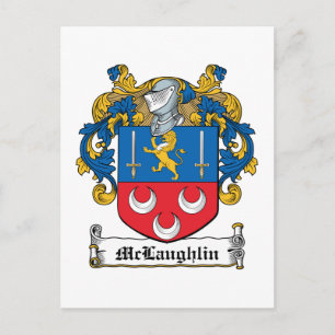 McLaughlin Family Crest Briefkaart