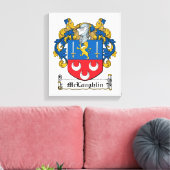McLaughlin Family Crest Canvas Afdruk (Insitu (Woonkamer))