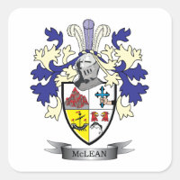 McLean Family Crest Coat of Arms TITLE