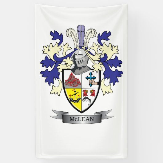 McLean Family Crest Coat of ArmsTITLE Spandoek (Verticaal)