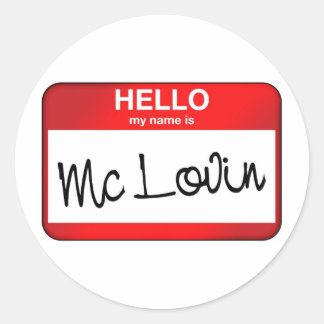 McLovin Ronde Sticker