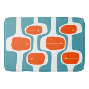 MCM Badmat - Sinaasappel en Blauwgroen