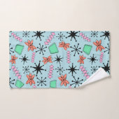 MCM bleu atomique orange rose vert (Serviette à main)