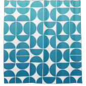 MCM Bold Blues Pattern Douchegordijn (Voorkant)