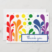 MCM Carte de remerciements de Lollipops de peintur (Devant)