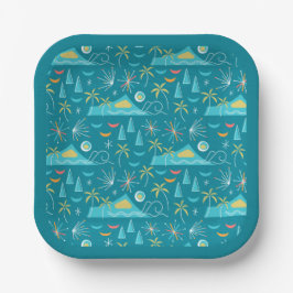 MCM Diamond Head Fireworks Party Papieren Bordje