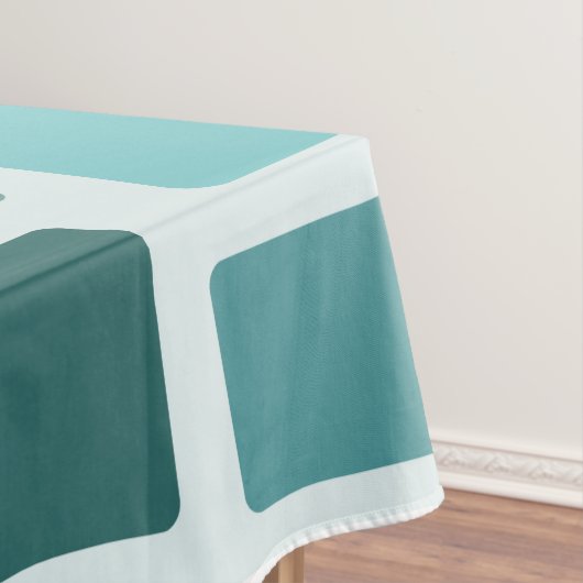 MCM Disarrayed Bricks Aquamarine Tafelkleed (Voorbeeld)