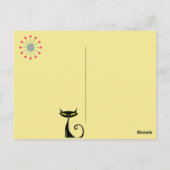 MCM - Era Atomique Cat Horloge Meubles Carte posta (Dos)