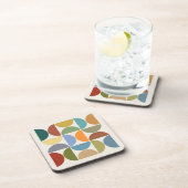 MCM Halfcirkelkleur op Cream Square Bier Onderzetter (Rechterzijde)