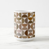 MCM Halfcirkels Browns+Cream Patroon Koffiemok (Center)