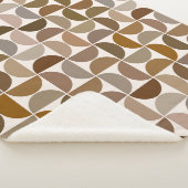 MCM Halfcirkels Browns+Cream Patroon Sherpa Deken (3/4)
