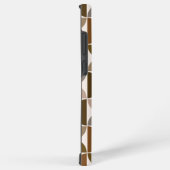 MCM Halfcirkels Browns+Crème Groot Patroon Samsung Galaxy Hoesje (Rechterkant)