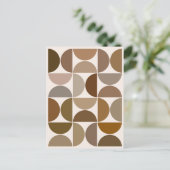 MCM Halfcirkels Browns en Crèmes Briefkaart (Staand voorkant)