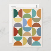 MCM Halfcirkels Kleur op Crème Briefkaart (Voorkant / Achterkant)