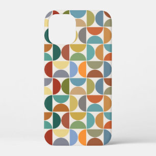 MCM Halfcirkels Patroonkleur op Crème iPhone 12 Mini Hoesje