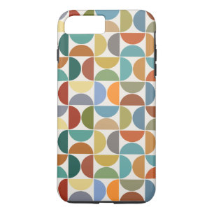 MCM Halfcirkels Patroonkleur op Crème iPhone 8 Plus / 7 Plus Hoesje