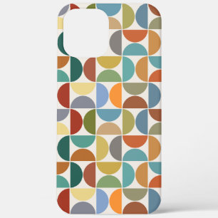 MCM Halfcirkels Patroonkleur op Crème iPhone 12 Pro Max Hoesje