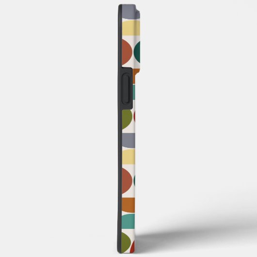 MCM Halfcirkels Patroonkleur op Crème Case-Mate iPhone Case (Achterkant / Rechts)