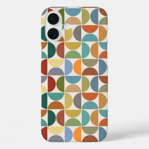 MCM Halfcirkels Patroonkleur op Crème iPhone 16 Plus Hoesje