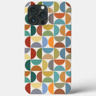 MCM Halfcirkels Patroonkleur op Crème iPhone 13 Pro Max Hoesje