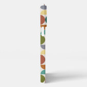 MCM Halfcirkels Patroonkleur op Crème iPhone Hoesje (Rechterkant)