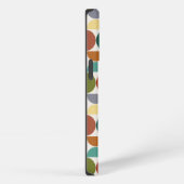 MCM Halfcirkels Patroonkleur op Crème iPhone Hoesje (Rechterkant)