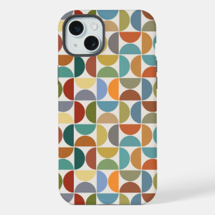 MCM Halfcirkels Patroonkleur op Crème iPhone 15 Plus Case