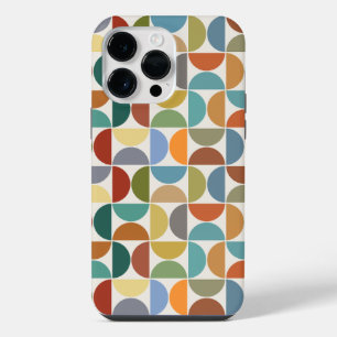 MCM Halfcirkels Patroonkleur op Crème iPhone 14 Pro Max Hoesje