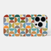 MCM Halfcirkels Patroonkleur op Crème iPhone Hoesje (Achterkant horizontaal)