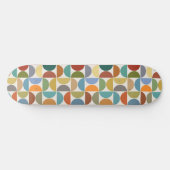 MCM Halfcirkels Patroonkleur op Crème Skateboard (Horizontaal)