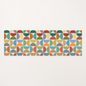 MCM Halfcirkels Patroonkleur op Crème Yogamat (Voorkant (horizontaal))